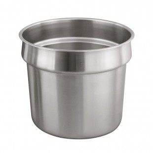 Hatco 7QT-PAN 7 Quart Round Pan with Stainless Steel - Vegetable Inset for Steam Table