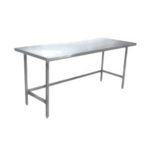 Winholt DTR-3648-14 48 Inch Work Table Open Base Stainless Steel Top