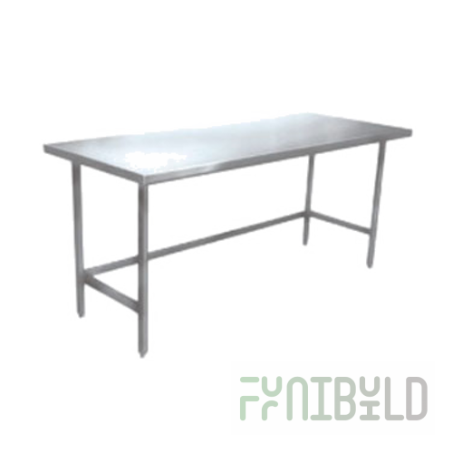 Winholt DTR-3648-14 48 Inch Work Table Open Base Stainless Steel Top