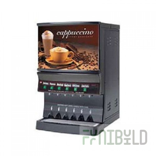 Grindmaster Cecilware GB8MP-10-LD-U 27 Inch Electric Beverage Dispenser with 7 Hoppers