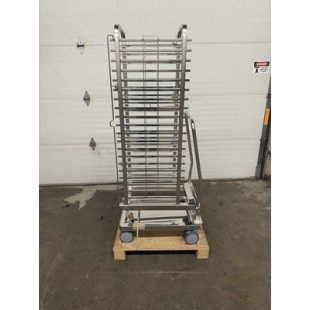 Rational 60.21.177 21 Inch Mobile Oven Rack with Transport Cart Holds 20 Pans