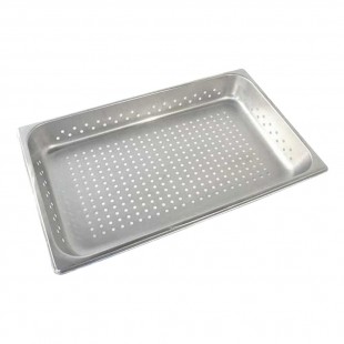 Market Forge 10-1203 12 Inch Perforated Pan Stainless Steel with Design for Airflow