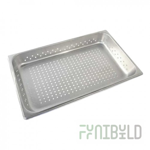 Market Forge 10-1203 12 Inch Perforated Pan Stainless Steel with Design for Airflow