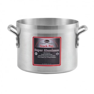Winco AXSI-10 10 Quart Induction Stock Pot Without Cover Aluminum