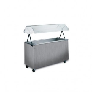 Vollrath 39734A 46 Inch Stainless Steel Cold Food Station Non-refrigerated with 3 Pan