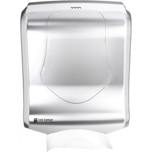 San Jamar T1770SS 11-3/4 Inch Paper Towel Dispenser Manual Durable Plastic