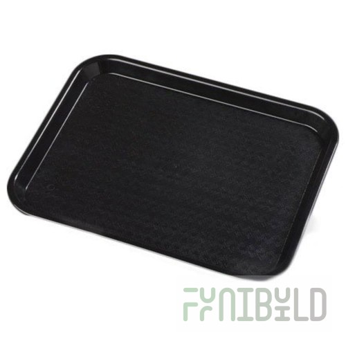 Carlisle CT1418-8103 17-7/8 Inch Rectangular Tray Polypropylene Black