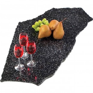 Cal Mil 129-31 30 Inch Simulated Stone Serving Board Black Ice Cal Mil 129-31 30 Inch Simulated Stone Serving Board Black Ice