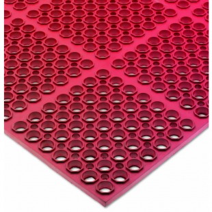 San Jamar KM2200 36 Inch Kitchen Mat Anti-Fatigue Red Rubber Grease-Proof San Jamar KM2200 36 Inch Kitchen Mat Anti-Fatigue Red Rubber Grease-Proof