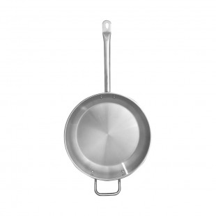 Thunder Group SLSFP4012 12 Inch Fry Pan welded hollow handle stainless steel oven safe
