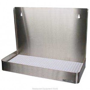 Micro Matic DP-310LD 19 Inch Drip Tray Trough Wall Mount Stainless Steel with Perforated Screen