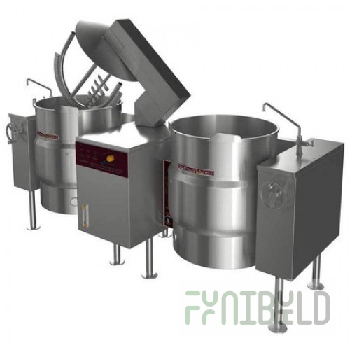 Southbend KDMTL-100-2 Tilting Kettle/Mixer Direct Steam (2) 100 Gallon Capacity Kettles