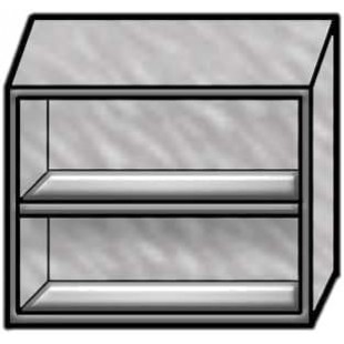 Winholt STCT-HD3615-WMH 36 Inch Wall-Mounted Cabinet with Hinged Doors Stainless Steel