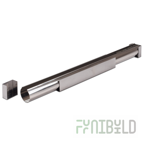 JB Prince M682 45 Pastry Mold 22-1/4 Inch Length Adjustable Stainless Steel with Finger Yule Log