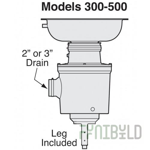 Salvajor 300-CA-15-WSP-PP 15 Inch Disposer with Water Saving Package and Sensor