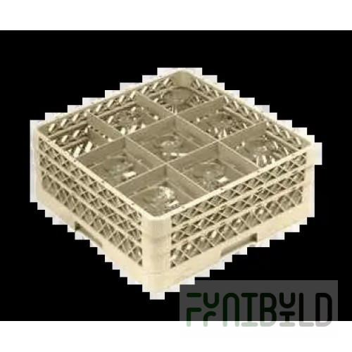 Vollrath TR10FFFA-06 19-3/4 Inch Full Size Glass Stemware Rack with Extenders