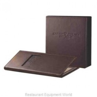 Menu Solutions GL120C-3RING 8-1/2 Inch x 11 Inch Menu Cover Leather Double Panel