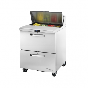 True Refrigeration TSSU-27-08D-2-HC~SPEC3 28 Inch Sandwich Salad Unit with Insulated Cover and Drawers
