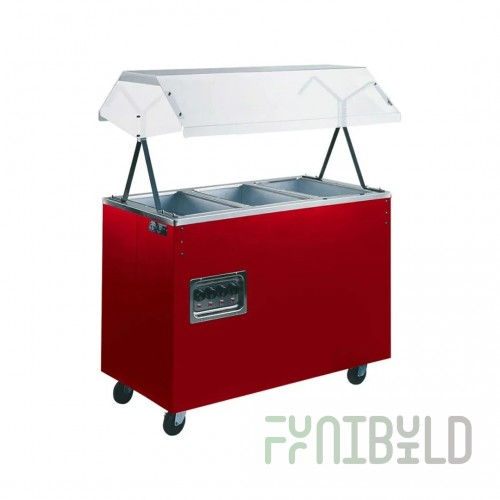 Vollrath 397292 46 Inch Electric Hot Food Station with Sliding Storage