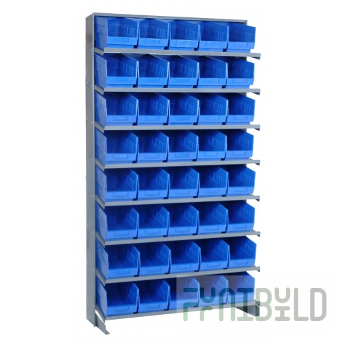 Quantum QPRS-202_BLUE Pick Rack Sloped Single-sided