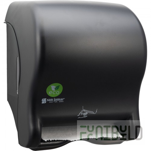 Carlisle T8400REBK 12 Inch Paper Towel Dispenser Plastic Black with Smart Essence