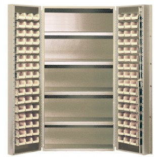 Quantum QSC-BG-36-32-4ISCL 36 Inch Heavy-Duty Storage Cabinet with 32 Bins Beige Finish Quantum QSC-BG-36-32-4ISCL 36 Inch Heavy-Duty Storage Cabinet with 32 Bins Beige Finish