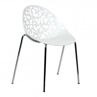 Chair white lace