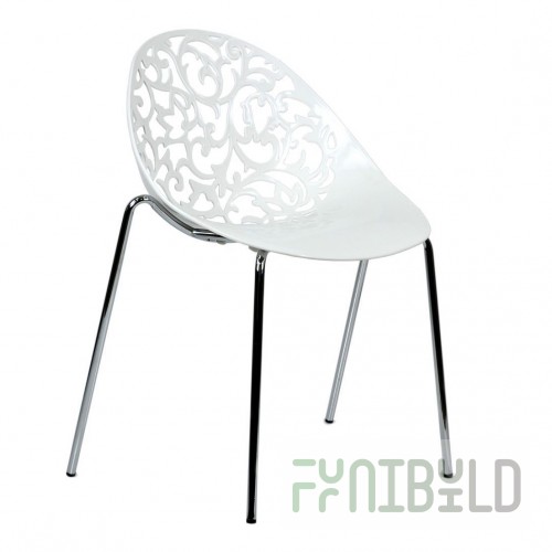 Chair white lace