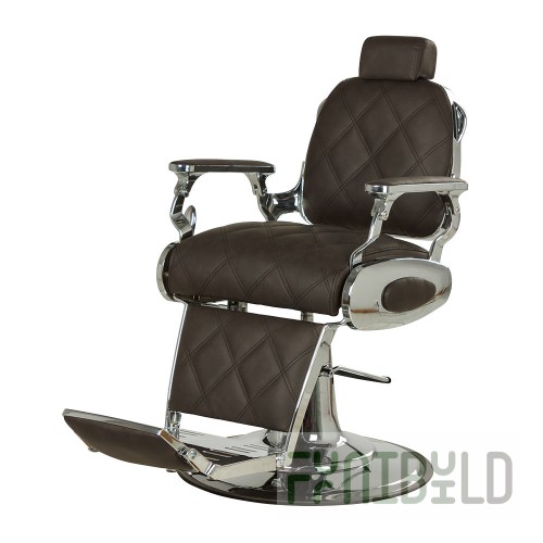 Men's barber chair Oxford, brown