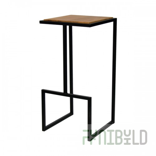 Loft-12 bar stool with footrest