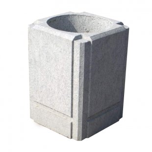 Reinforced concrete urn U-24 with an internal bucket