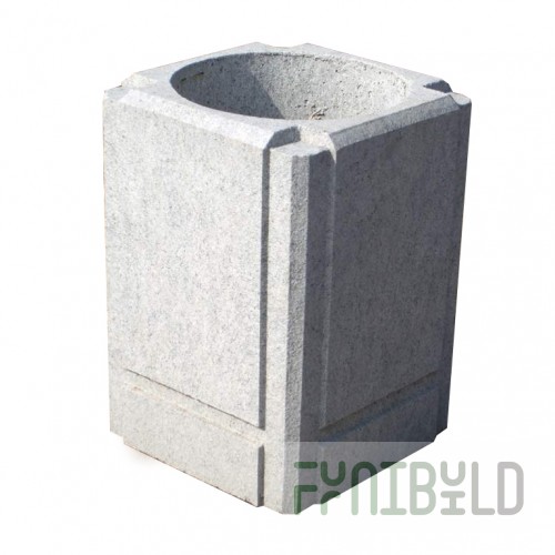 Reinforced concrete urn U-24 with an internal bucket