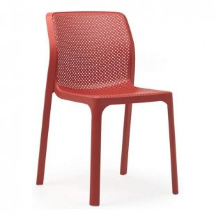 Plastic chair Bit, coral