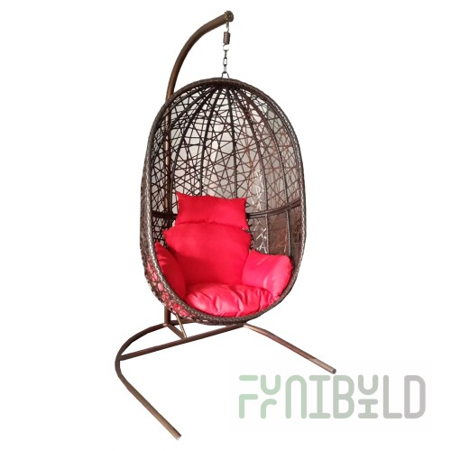 Hanging chair Loue made of artificial rattan