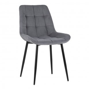 Chair Flex velour grey