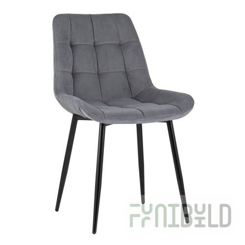 Chair Flex velour grey