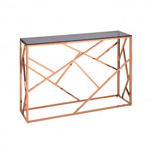 Art Deco Console Table 115 x 30 Rose Gold