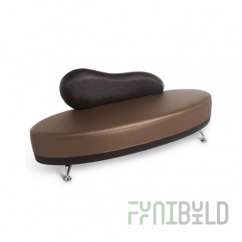 Pouf for the hall Flora, two-seater