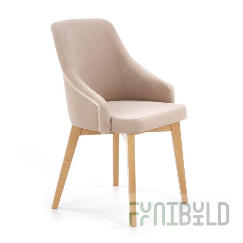Chair Halmar toledo 2, honey oak, Solo 252