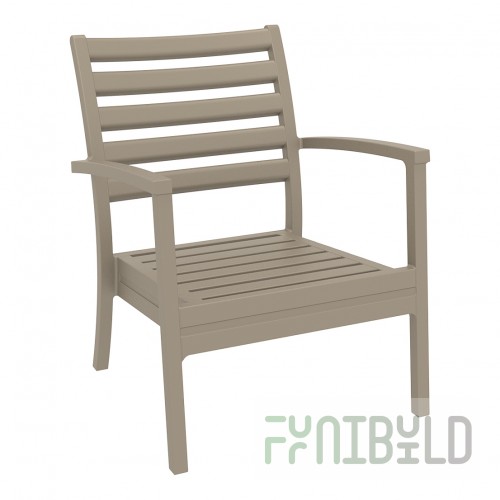 Plastic chair Artemis XL, beige