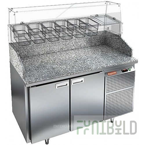 Pizza table HICOLD PZ3-11/GN (without showcase)