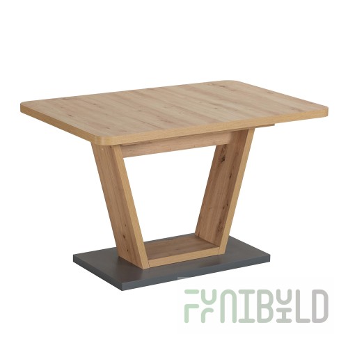Vector table oak/graphite