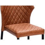 Louis Soft Chair Brown Eco Leather