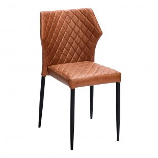 Louis Soft Chair Brown Eco Leather