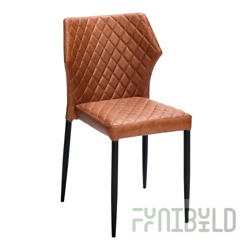 Louis Soft Chair Brown Eco Leather