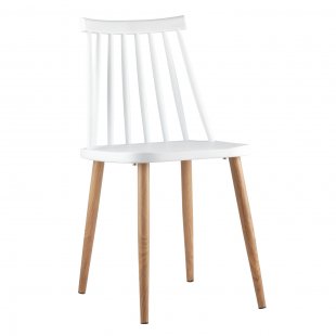 Morgan chair, plastic, white
