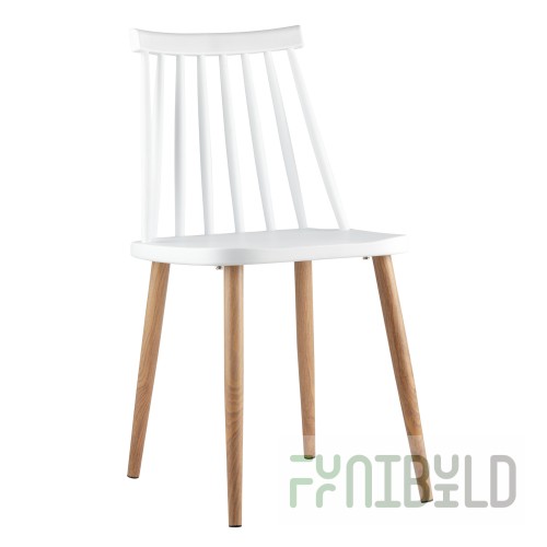 Morgan chair, plastic, white