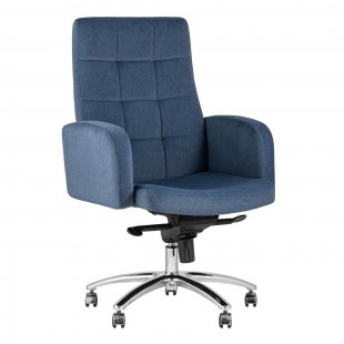 Executive chair Lanset microvelour dark blue
