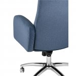 Executive chair Lanset microvelour dark blue