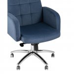 Executive chair Lanset microvelour dark blue